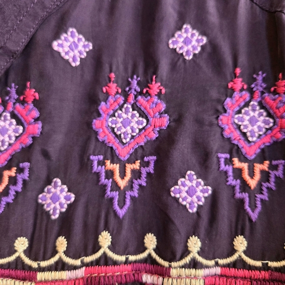 Johnny Was Workshop Purple Curacao Oversized Blouse Size Medium NWT - Picture 8 of 15
